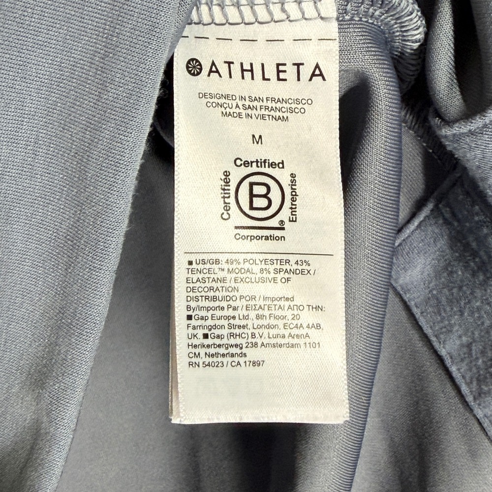 Athleta Seasoft Crewneck Sweatshirt Cosmos Grey Medium SP24 532401 - Picture 9 of 12